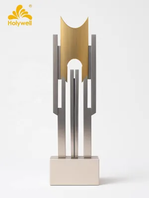 Modern Metal Fashion Trophy Metal Crafts for Living Room Low and Gradient Colored Eco-Friendly Home Villa Furniture