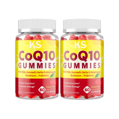 Private Label CoQ10 Gummies Energy Vitality Boost Heart Function Boost Immunity Antioxidant Conezyme Q10 Gummies