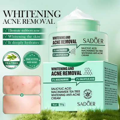 SADOER Salicylic Acid Nicotinamide Face Cream Moisturizing Deeply Hydrates Nourishes Facial Skin Care