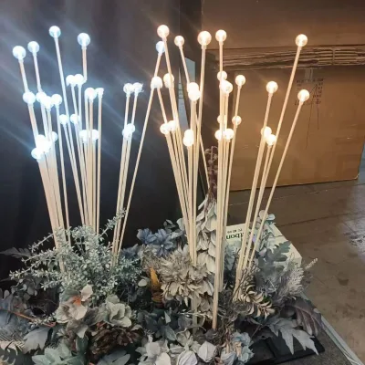 Wedding Prop Decoration Durable AC Plastic LED Pearl Floor Lights for Hotel Stage Walkway Aisle Light