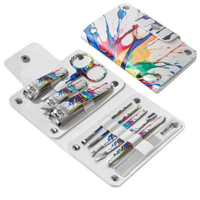 High Quality Nail Care Tools Manicure Set Oil Painting Element Design Nail Care Tools
