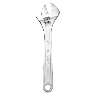 Chrome Plated Steel Adjustable Wrench Spanner Sizes 6''-30"