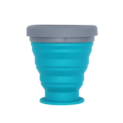 Jukaiwtec YJ24 Compressible Lightweight Food-Grade Silicone Foldable Water Bottle/Cup with Lids for Home Outdoor Travel