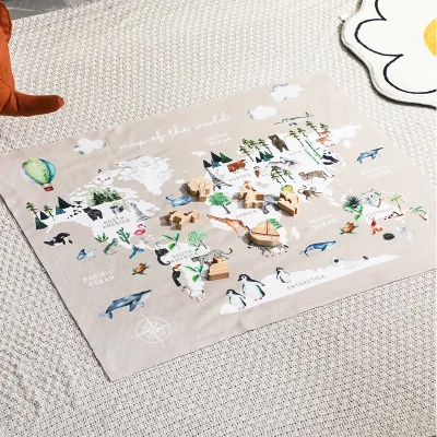 Multipurpose Modern Baby Play Mat Newborn Toddlers Soft Eco-friendly Non-slip Polyester Home All-Season Outdoor Use Gift