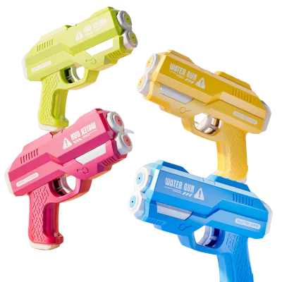 Summer Children's Toy New Double Sprinkler Water Gun Manual Water Play