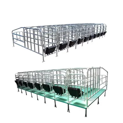 Type Sow Pig Gestation Bed Breeding Cage Stainless Steel Hot Dip Galvanized Steel Construction Durable Design 1 Year Warranty