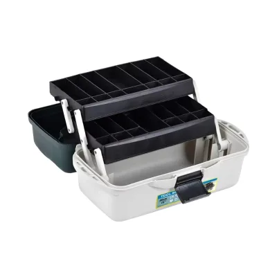16.5 Inch Durable Waterproof Two-Tier Tool Case with Removable Tray Customizable OEM ODM Fishing Storage Case