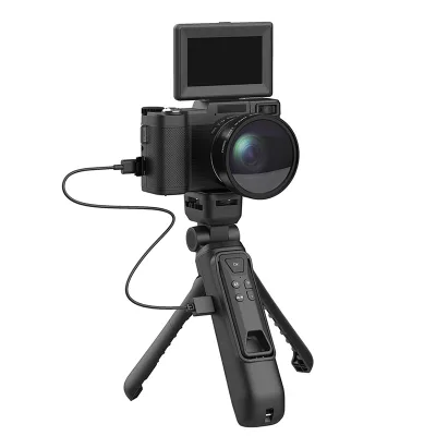 4K Vlog Digital Video Camera with 3.0'' Rotation Screen and Remoter Control Camcorder HD Digital Zoom Camera