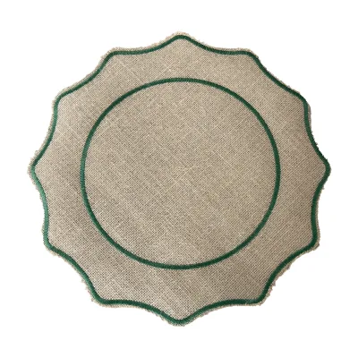 Wholesale Modern Vintage Hand Woven Jute Placemats Custom Round Table Covers for Weddings