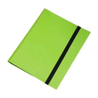 Strap 3*3 Pockets Trading Card Binder with Sleeves Card Organizer, 360 Double Sided Pocket PP Card Collection Binder