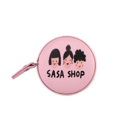 Custom Logo Branded Tape Measure Retractable Mini 1.5 Meter Tailor Measuring Tape Pink Color