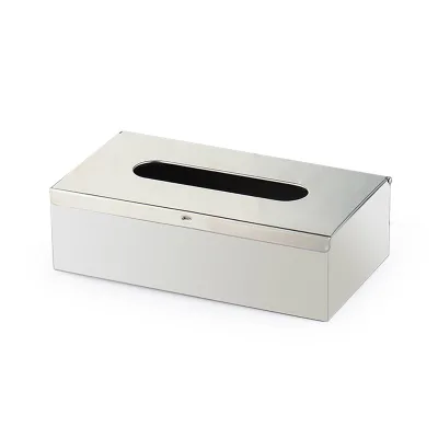 Cross-Border Modern Eco-friendly Stainless Steel Tissue Box-High-End Hotel Gift Custom Logo for Advertising Wholesale