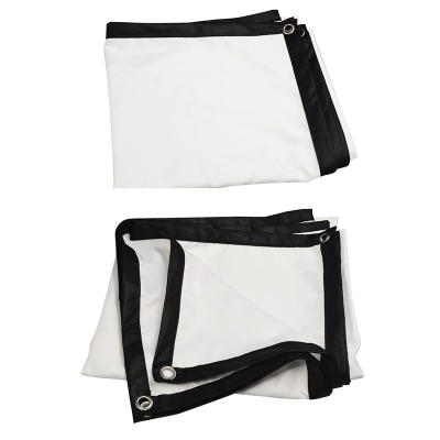Portable Folded Front Projection Screen Fabric Simple Outdoor Hd Projector Screen With Eyelets Without Frame