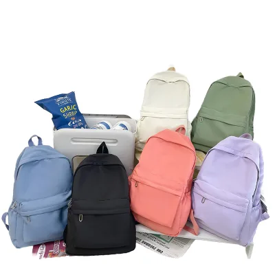 2026 Lightweight Waterproof Oxford Cloth School Student Backpack Fashion Simple Design Zipper Unisex 36-56L Attractive Promotion