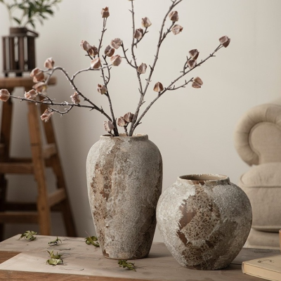 Modern Antique Small Porcelain Ceramic Vases Hydroponic Pottery Cookie Jars for Home Decor