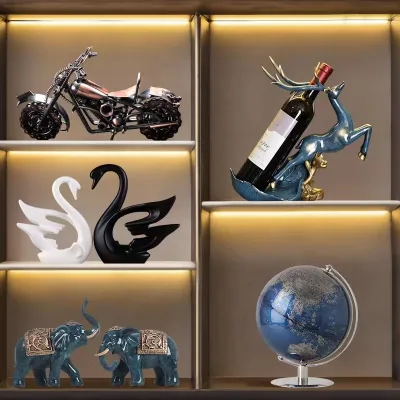 2024 Wholesale Modern Light Luxury Home Decor for Living Room Ceramic Wine Cabinet Decoration Decoration Home