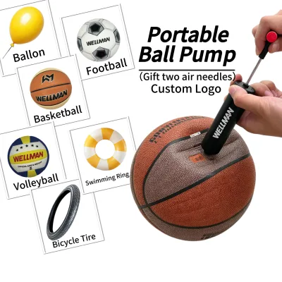 7.09 Inch Multifunctional Telescopic Portable Ball Pump, Suitable for Various Ball Types