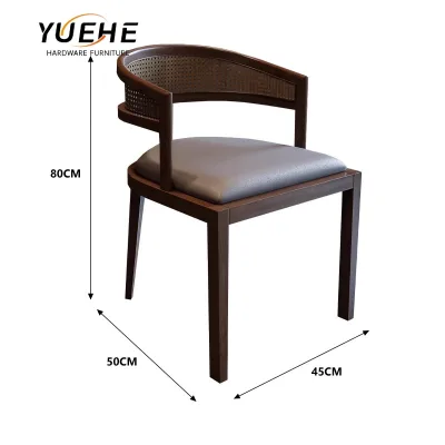 Manufacturer Factory Direct Restaurant Furniture Chair Coffee Table Rattan Stainless Steel Dining Tables Chairs Set