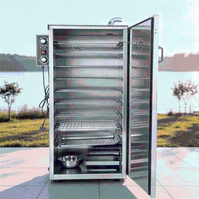 1kw 12h Sausage Compact Space Saving Industrial Commercial Meat Smoker Oven for Small Butcher Shop