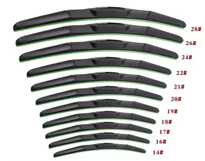 Factory Wholesale Auto Spare Parts 12-28 Inches Universal Car Flat Wiper Car Front Windshield Hybrid Wiper Blade for Toyota