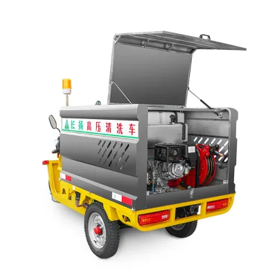 New Condition Pure Electric Three-Wheeled High-Pressure Cleaning Vehicle for Street and Road Maintenance