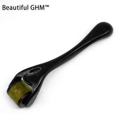 Full Black Derma Roller Dermaroller 0.5 Face Body Beard Hair Growth Titanium Dermaroller Beard Roller for Men and Women