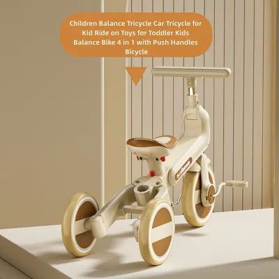 4-in-1 Convertible Kids Bike, Covers Multiple Growth Stages. Fast Switch Without extra Tools.