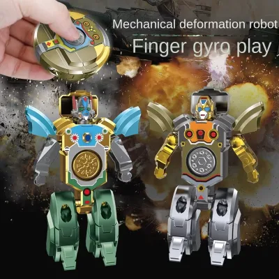 Creative New Deformation Robot Fingertip Gyro Toy Cool and Strangely Rotating Fidget Spinner
