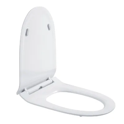 UF Material Soft Close White Bathroom Damper Mould Designer Round Toilet Seat