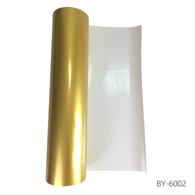 Baiyin Sublimation Printable Cuttable Adhesive PU Htv Vinyl T Shirt Gold White Heat Transfer Vinyl Film for Textile