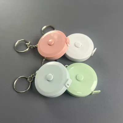 2M Portable Tape Measure Keychain Durable Lightweight Keys Plastic Household Sundries for Home Tailoring