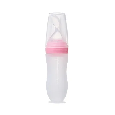 60 120 Ml Low Price Food Grade Custom 3 in 1 Food Feeder Bottle Baby Silicone