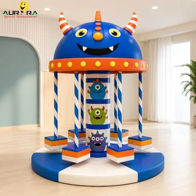 Merry Go Kids Aluminum Swing Chair Outdoor Soft Play Equipment School Theme Park Commercial Use Shopping Mall Aurora Sports