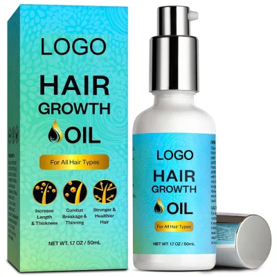 Custom LOGO Natural Hair Loss Care Oil Women Men Hair Growth Serum Stronger Thicker Hair Growth Oil