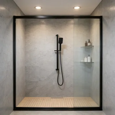 Wholesale Brass Matte Black Handheld Shower Set - 3-Spray Adjustable Slide Bar Water-Saving Bathroom Fixture for Hotel & Home