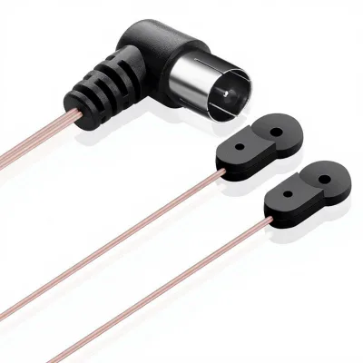 FM Radio Antenna Indoor THD Male F Connector RF Vertical High-Sensitivity Frequency Modulation