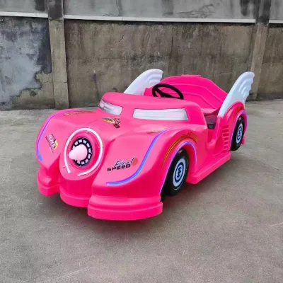 2025 New Design Electric Battery Bumper Cars Swan Light Outdoor Amusement Park Kiddie Rides for Home Shopping Mall Sales