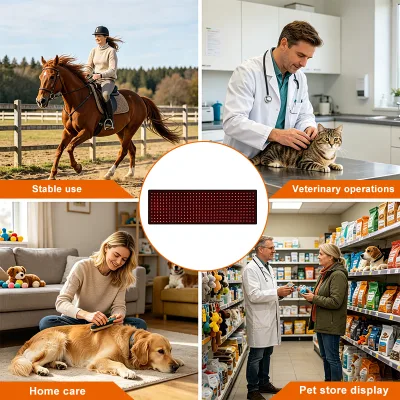 Red Light Horse Mats 350 LEDs Battery Powered for Equine Joint Inflammation Relief
