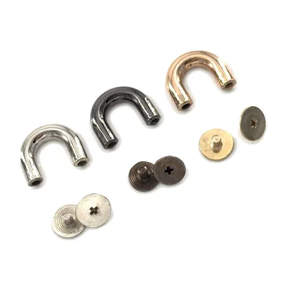 10mm Classic Durable Metal Handbag Hardware Accessories Wallet Clips Clasp Decoration Arch Bridge D Rings Buckles