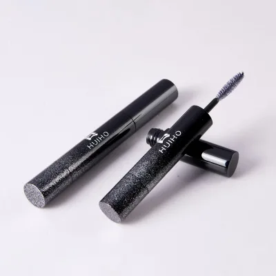 Makeup Package Gradient Shiny Black Aluminum Mascara Tube Eyelash Serum Container Empty Cylinder Mascara Eyeliner Tube Cosmetics
