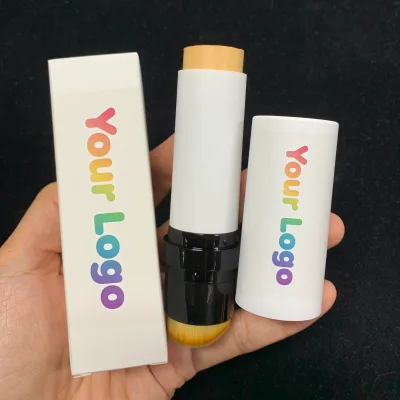 Foundation Stick With Built-in Brush Buildable Coverage Face Concealer Bronzer Custom Logo Available
