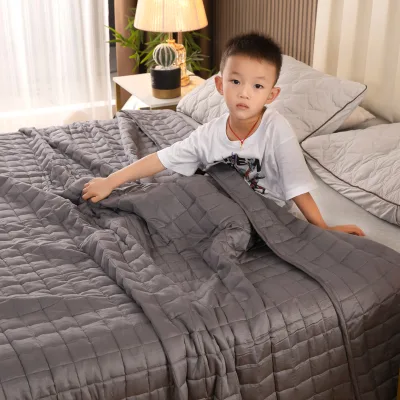 Weighted Blankets for Kids Bamboo Cooling Breathable Safe Non Toxic Glass Beads Custom Size OEM Factory Direct