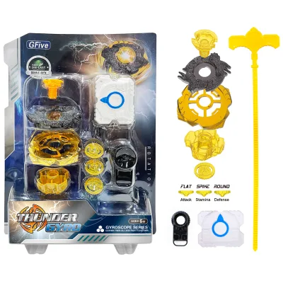 Toupie Metal Fusion GT Burst Spinning Top with High-Performance Launcher & Battle Stadium Toy for Kids & Adults