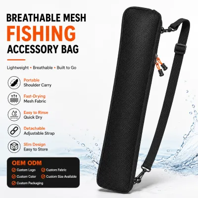 OEM Custom New Lightweight Multifunctional Fishing Rod Bag: Large Capacity, Water-resistant, Durable, Easy to Carry.