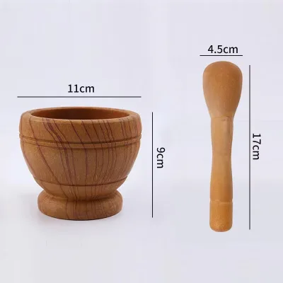 Home Kitchenware Cuisine Pepper Herb Pounder Minced Tool Mills Kitchen Mortar Pestle Mixing Pot Manual Garlic Grinder