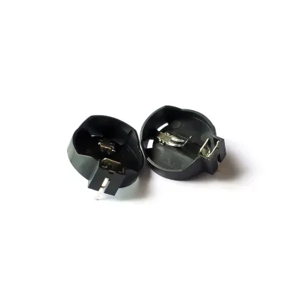 Black DIP CR2032 2032 Battery Button Cell Coin Holder Socket Case for ICs Electronic Component Supplier