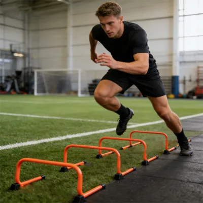 PP Hurdle Training Equipment 30cm Size Durable Easy Carry OEM Brand HD-OPAH10 Model for Outdoor Speed Improvement Adults All