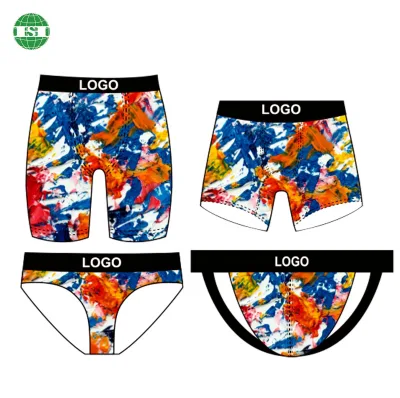 Full Customization Colorful Print Boxer Briefs Trunks Underwear Jockstraps Customized Apparel and Accessories