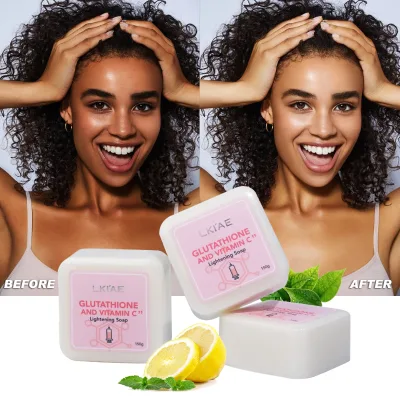 Private Label Beauty Skin Care Whitening Soap Organic Goat Milk LKIAE Bath Body Handmade Soap for Black Skin