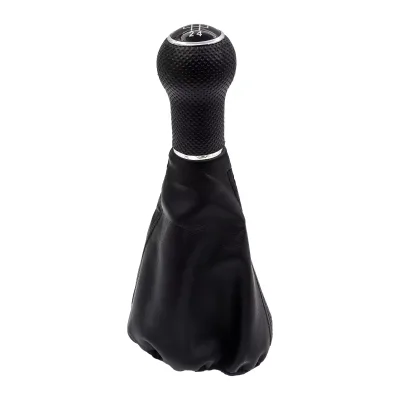 Factory Directly Supply Shift Knob with Leather Boot Cover Car Gear Shift Knob Lever Head Gaiter Boot Cover Collar for VW Golf
